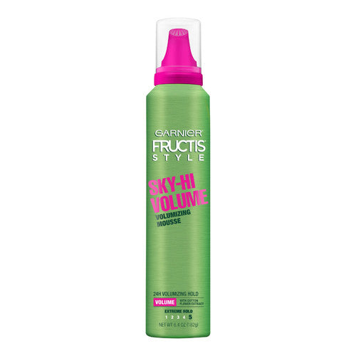 Garnier Fructis Style Sky Hi Volume Mousse, Extreme Hold, 6.4 Oz