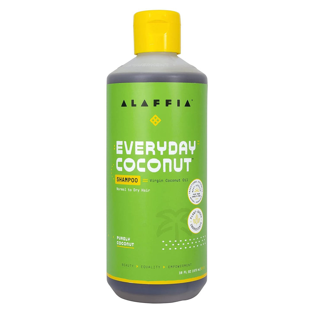Alaffia Everyday Coconut Shampoo for Daily Hair Care 16Oz (473ml)