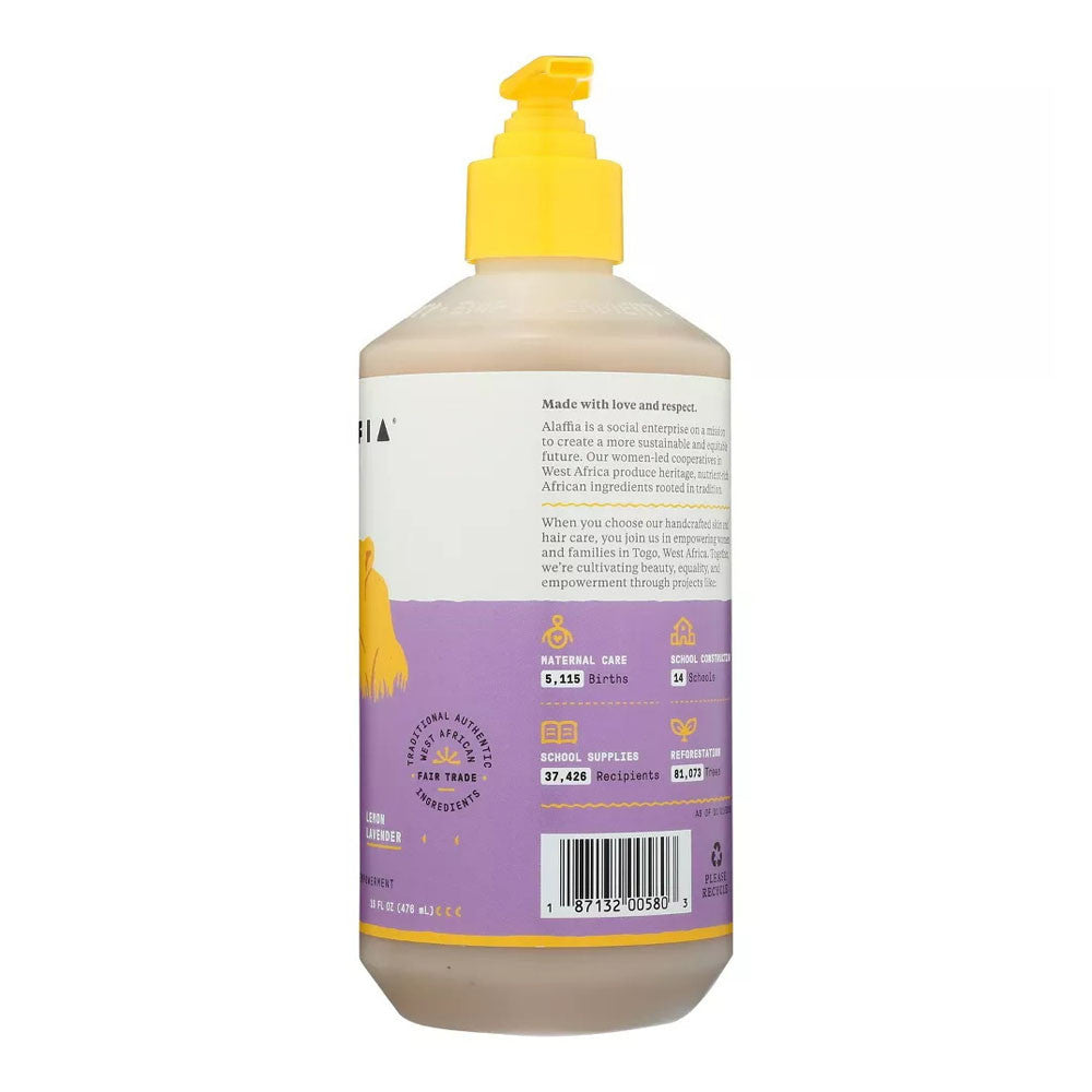 Alaffia Kids Shampoo And Body Wash, Lemon Lavender, 16 Oz