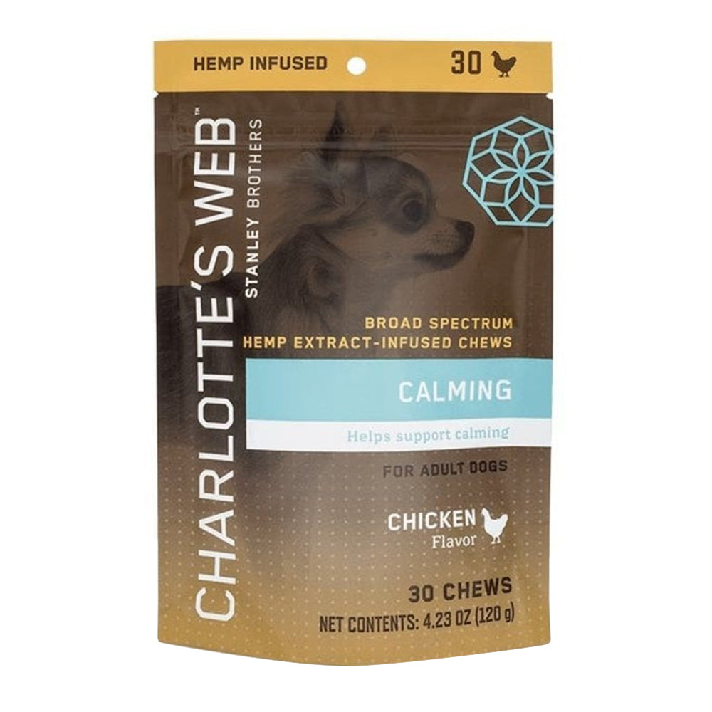Charlottes Web Calming Chews for Dogs Behavioral Support 30Ea