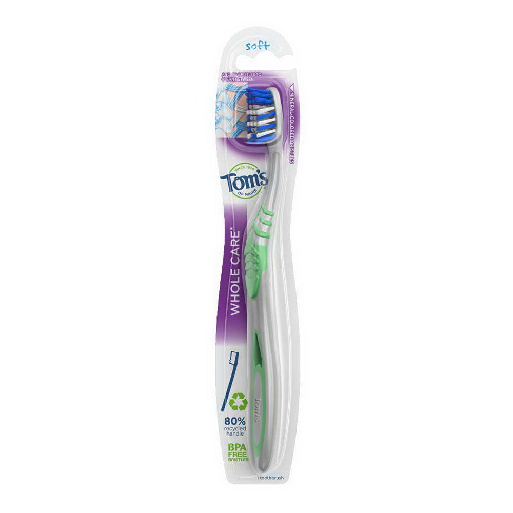 Toms of Maine Whole Care Soft Toothbrush, 1 Ea