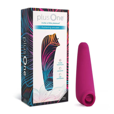 plus One Fluttering Arouser Rechargeable And Waterproof Clitoral Stimulators, 1 Ea