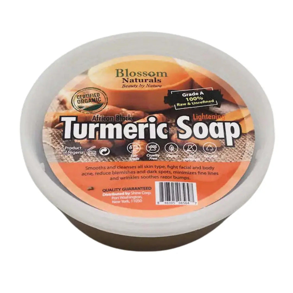 Blossom Naturals Organic Natural African Black Turmeric Lightening Soap 8Oz