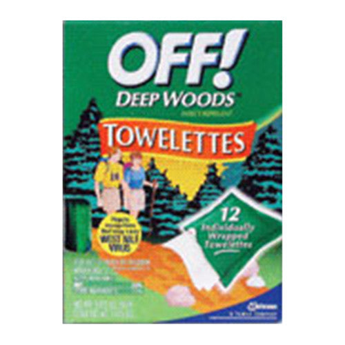 Off Deep Woods Insect Repellent Towelettes - 12 Ea /Pack