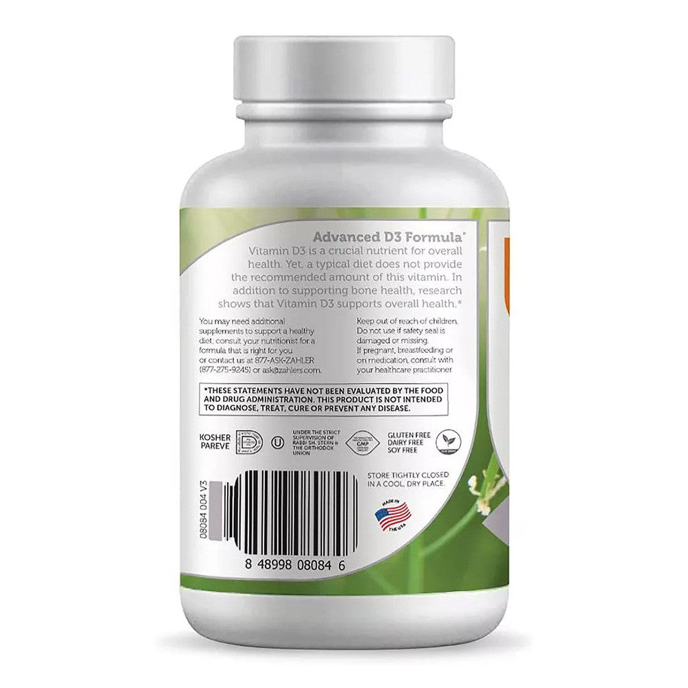 Zahler Advanced Vitamin D3 50,000 IU Supporting Bones And Immune System, 120 Ea