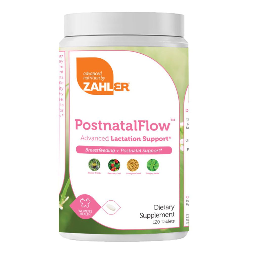 Zahler PostnatalFlow Advanced Lactation Support Breastfeeding and Postnatal Tablets 120Ea