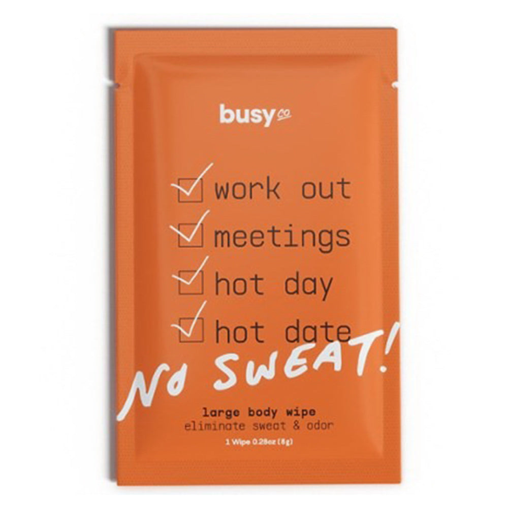 Busy Co Travel Refresh Body Wipes Gentle Exfoliators Natural Cleansers for Smooth and Tone Skin 4Ea
