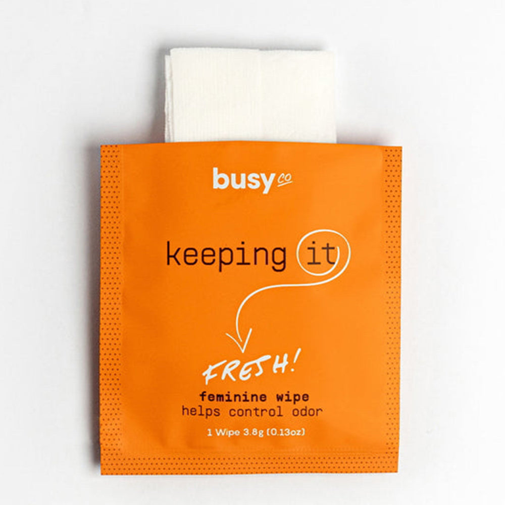 Busy Co Travel Refresh Feminine Wipes Helps Control Odor 6Ea
