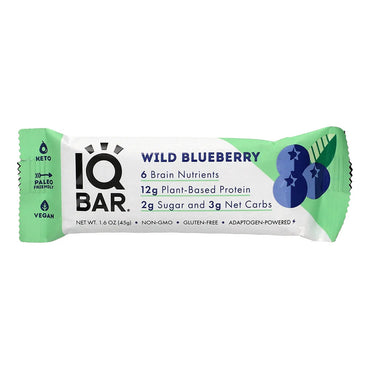 Iqbar Wild Blueberry Bars, 12 Ea