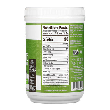 Primal Kitchen Collagen Keto Latte Matcha Drink Mix 9.33 Oz