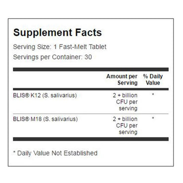 Probium Probiotics Oral Health Tablets, Oral Blis Combo 4B, 30 Ea