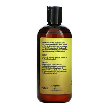 Sunny Isle Shea Coconut Moisturizing Shampoo Infused with Jamaican Black Castor Oil, 12 Oz