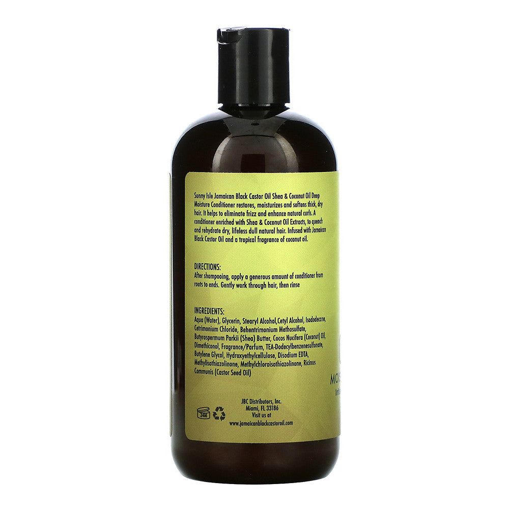 Sunny Isle Shea Coconut Moisturizing Conditioner Infused with Jamaican Black Castor Oil, 12 Oz