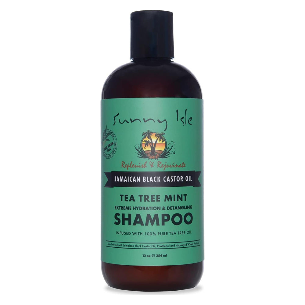 Sunny Isle Jamaican Black Castor Oil Tea Tree Mint Shampoo 12Oz (354ml)