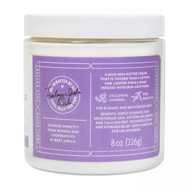 Shea Radiance Pure Nourishing Shea Butter Cream, Lavender Bliss, 8 Oz