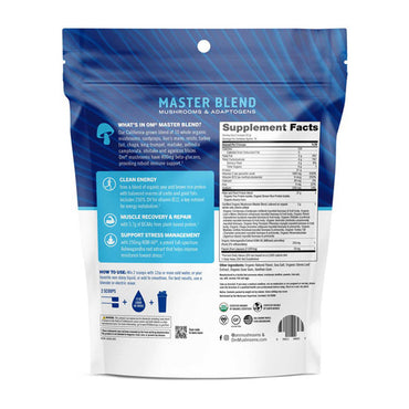 Om Mushroom Superfood Master Blend Plant Based Protein Powder, Creamy Vanilla, 18.27 Oz