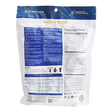 Om Mushroom Superfood Master Blend Plant Based Protein Powder, Creamy Vanilla, 10 Ea