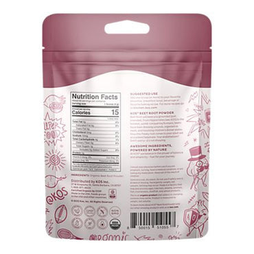 KOS Organic Beet Root Powder, Superfood Booster, 7.1 Oz