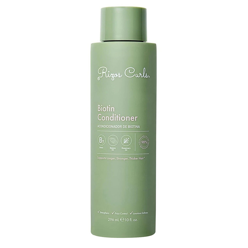 Rizos Curls Biotin Conditioner for Longer Stronger and Thicker Hair 10Oz (296ml)