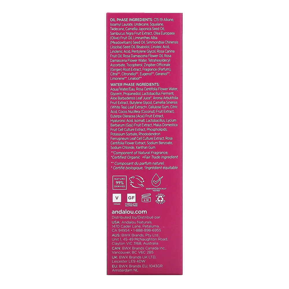 Andalou Naturals Sesitive Fresh and Dewy 2-in-1 Serum, 1 Oz