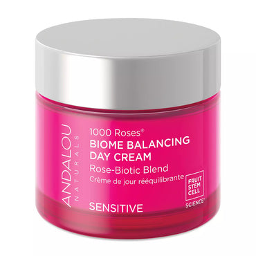 Andalou Naturals Biome Balancing Day Cream for Sensitive Skin, 1.7 Oz