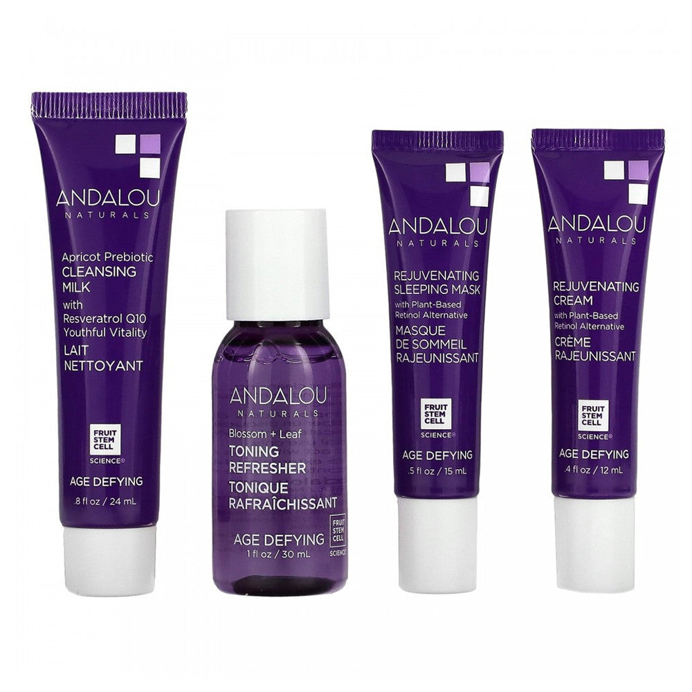 Andalou Naturals To Go AGE DEFYING Routine Set, 4 Ea