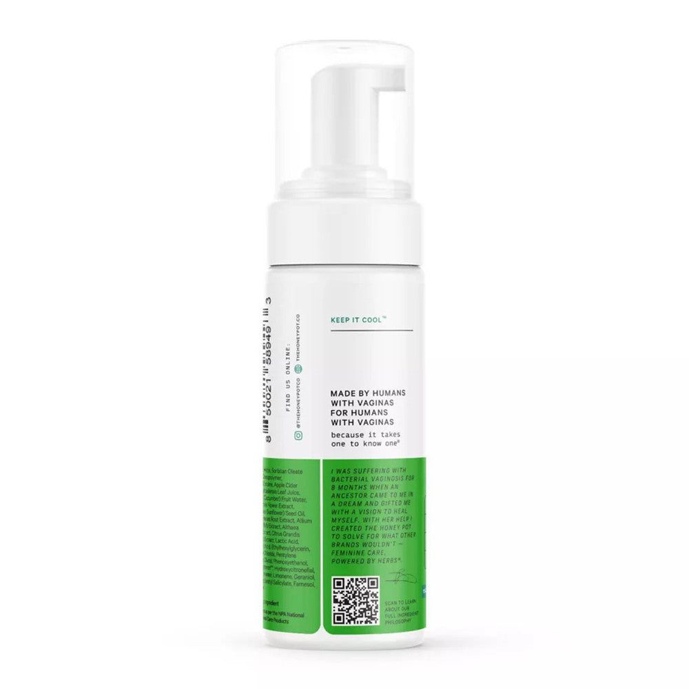 The Honey Pot Company Cucumber Aloe Foaming Wash, Feminine Care, 5.51 Oz