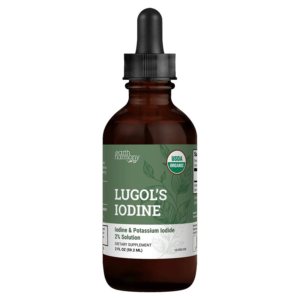Earth Harmony Lugols Iodine Solution Liquid Supplement 2Oz (59.2ml)