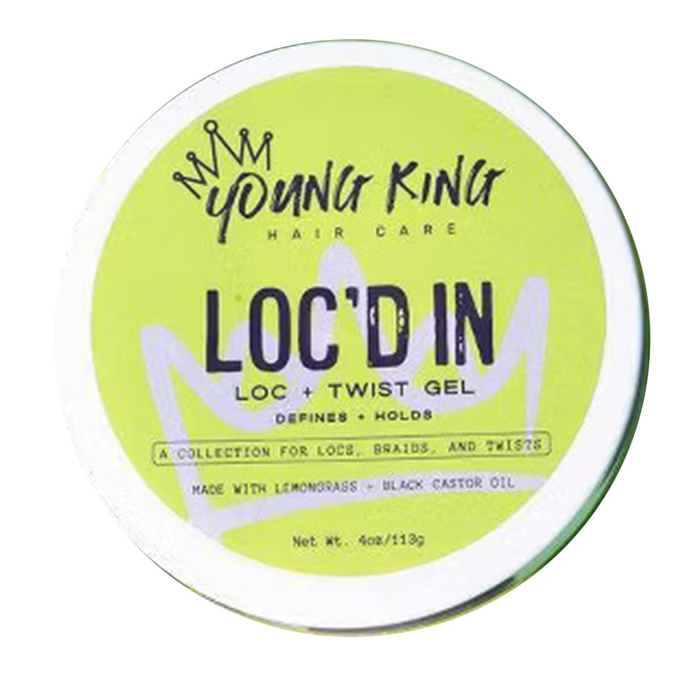 Young King Hair Care Loc and Twist Hair Gel Define and Holds 4Oz (113g)