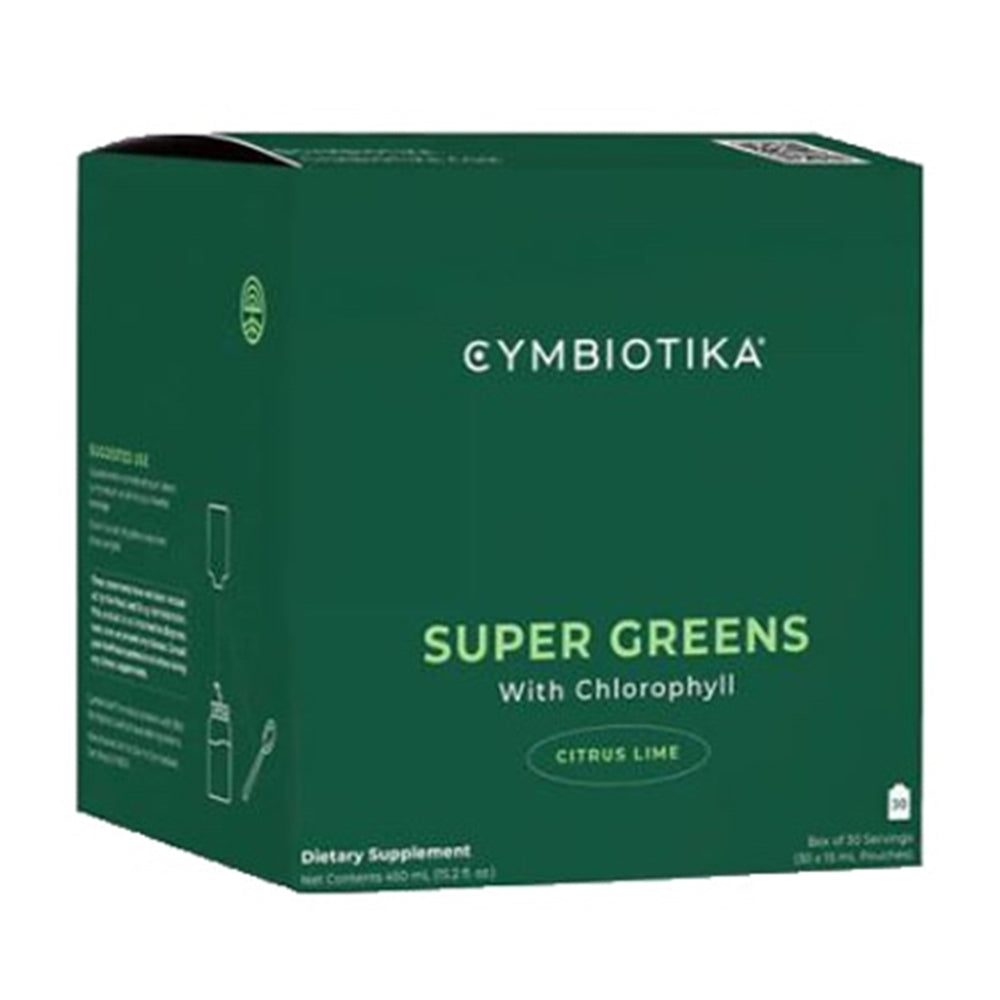Cymbiotika Super Greens with Chlorophyll Citrus Lime Servings Boosts Energy Levels 30Ea