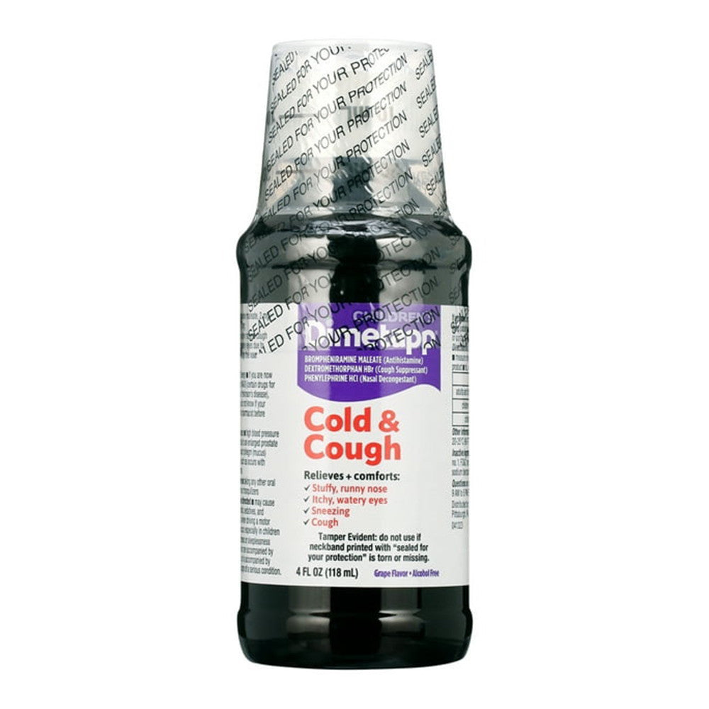 Dimetapp Childrens Day And Night, Cold And Cough, Nighttime Medicine, Antihistamine, Grape Flavor, Alcohol-Free, 2 Liquid Bottles, 4 Oz Each