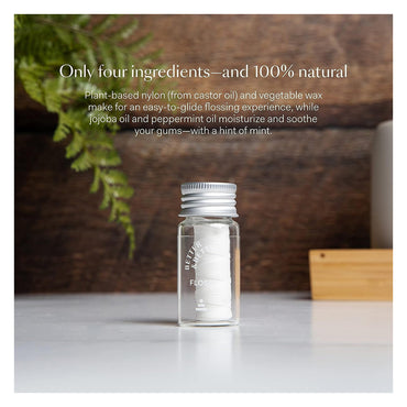 Better and Better Natural Dental Floss in Glass Jar, Fresh Mint, 1 Ea