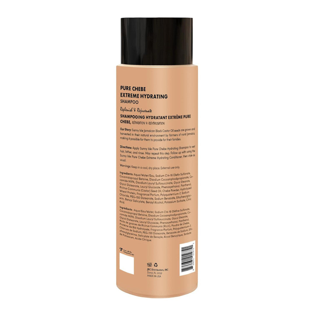 Sunny Isle Pure Chebe Extreme Hydrating Shampoo for All Hair Types, 12 Oz