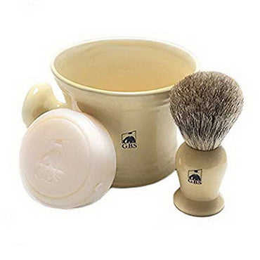 GBS Shaving Mug Brush Set, 1 Ea