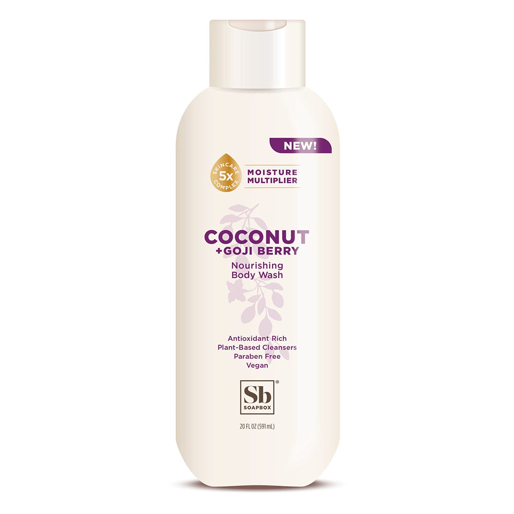 Soapbox Coconut Goju Berry Nourishing Body Wash Antioxidant Rich Plant Based Cleansers 20Oz (591ml)