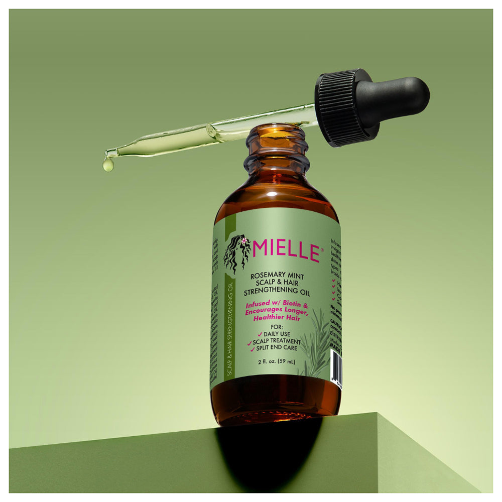 Mielle Rosemary Mint Hair Strengthening Oil for Scalp and Split Ends 2Oz (59ml)