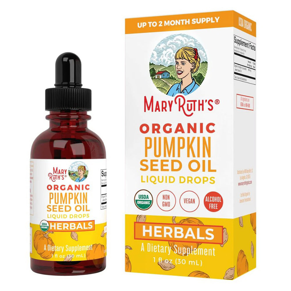 MaryRuths Organic Pumpkin Seed Oil Liquid Drops 1Oz (30ml)