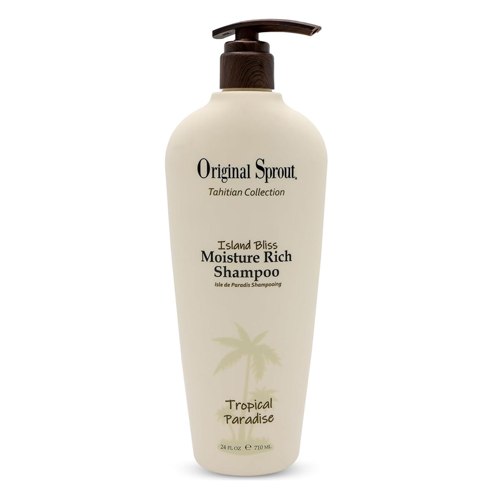 Original Sprout Island Bliss Moisture Rich Hair Shampoo for Hydration and Gentle Cleansing 24Oz (710ml)