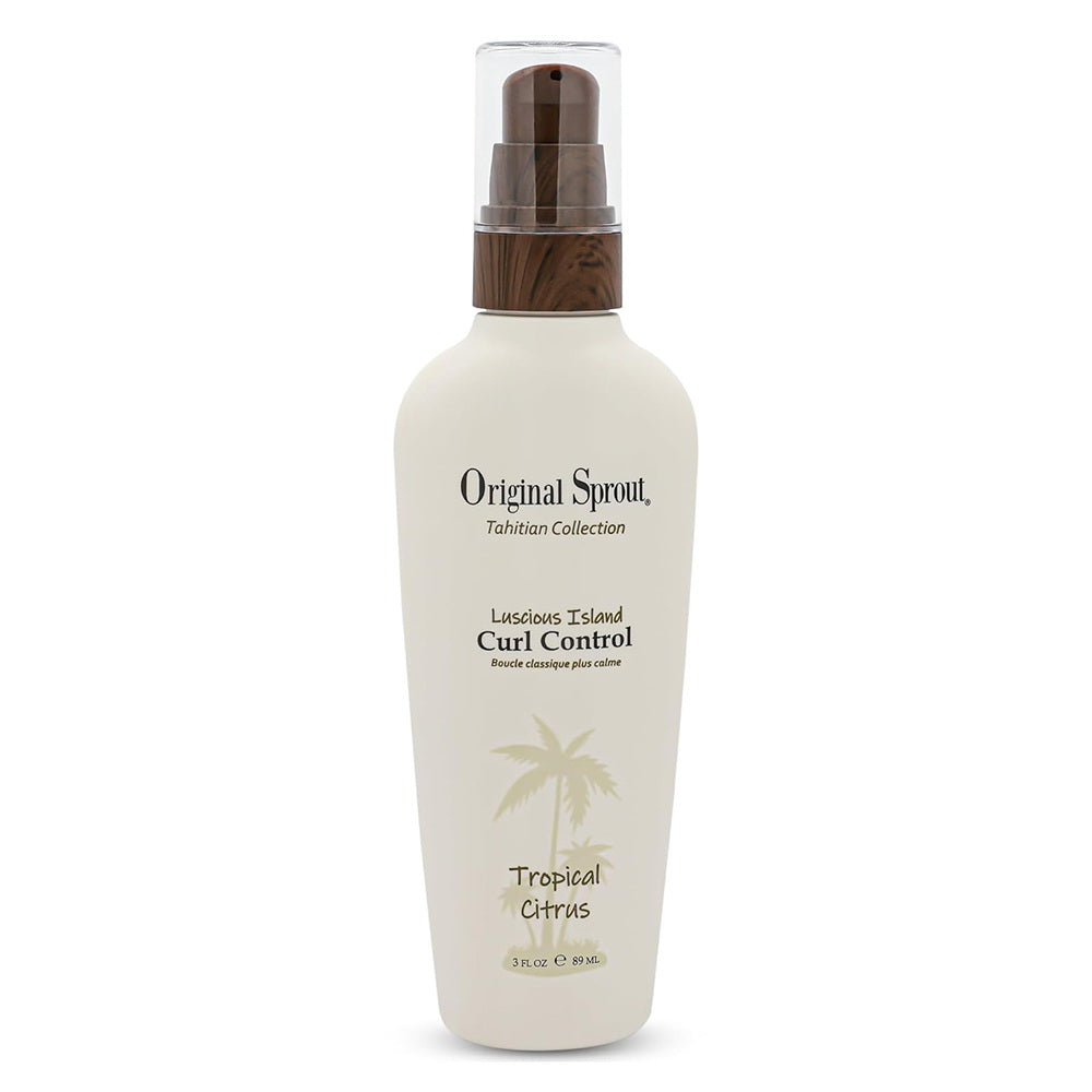 Original Sprout Luscious Island Curl Control Hair Styling Cream Tropical Citrus 3Oz (89ml)