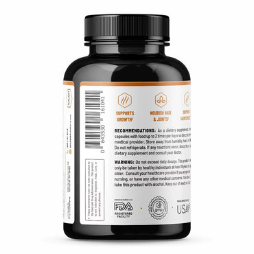 Snap Biotin and Collagen Capsules, Healthy Hair, Skin and Joints, 60 Ea