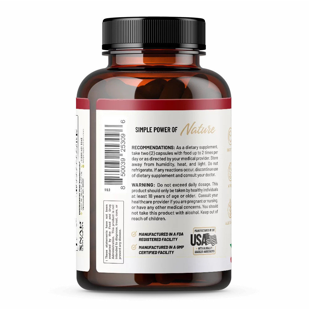 Snap Blood Sugar Blend Capsules, Support Blood Sugar, 60 Ea
