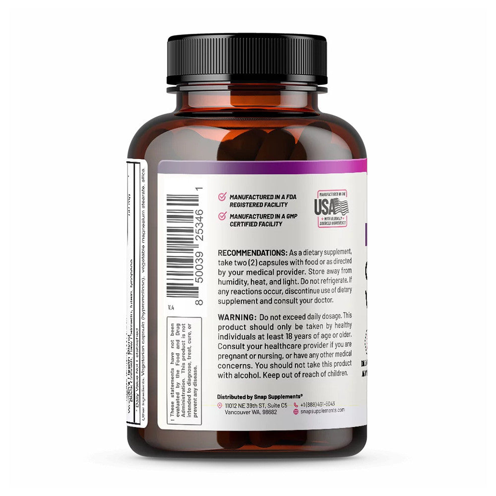 Snap Womens Daily Multivitamin Capsules, Energy and Immune Support, 60 Ea