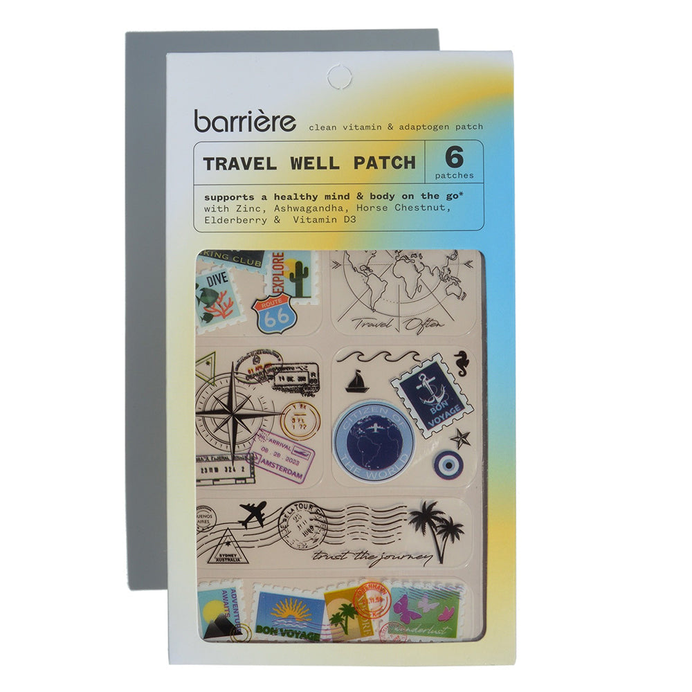 Barriere Travel well Patch Global Traveler Supports Healthy Mind and Body 6Ea