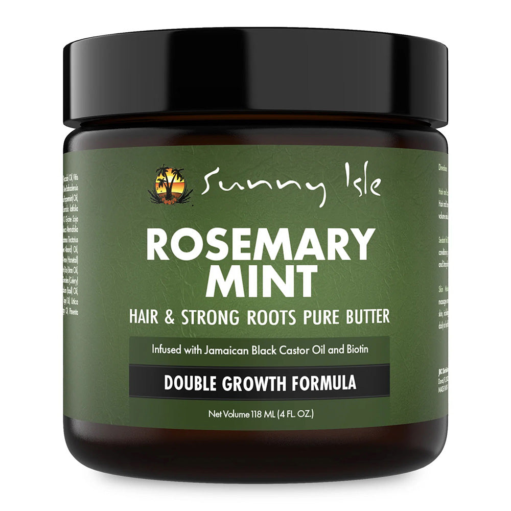 Sunny Isle Double Growth Formula Rosemary Mint Hair and Strong Roots Butter 4Oz (118ml)