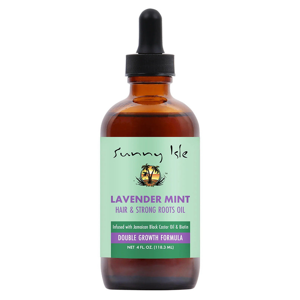 Sunny Isle Lavender Mint Hair and Strong Roots Hair Oil 4Oz (118.3ml)