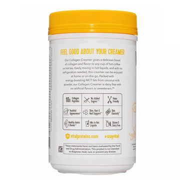 Vital Proteins Collagen Creamer Powder, Support Hair, Skin and Nails, 10.6 Oz