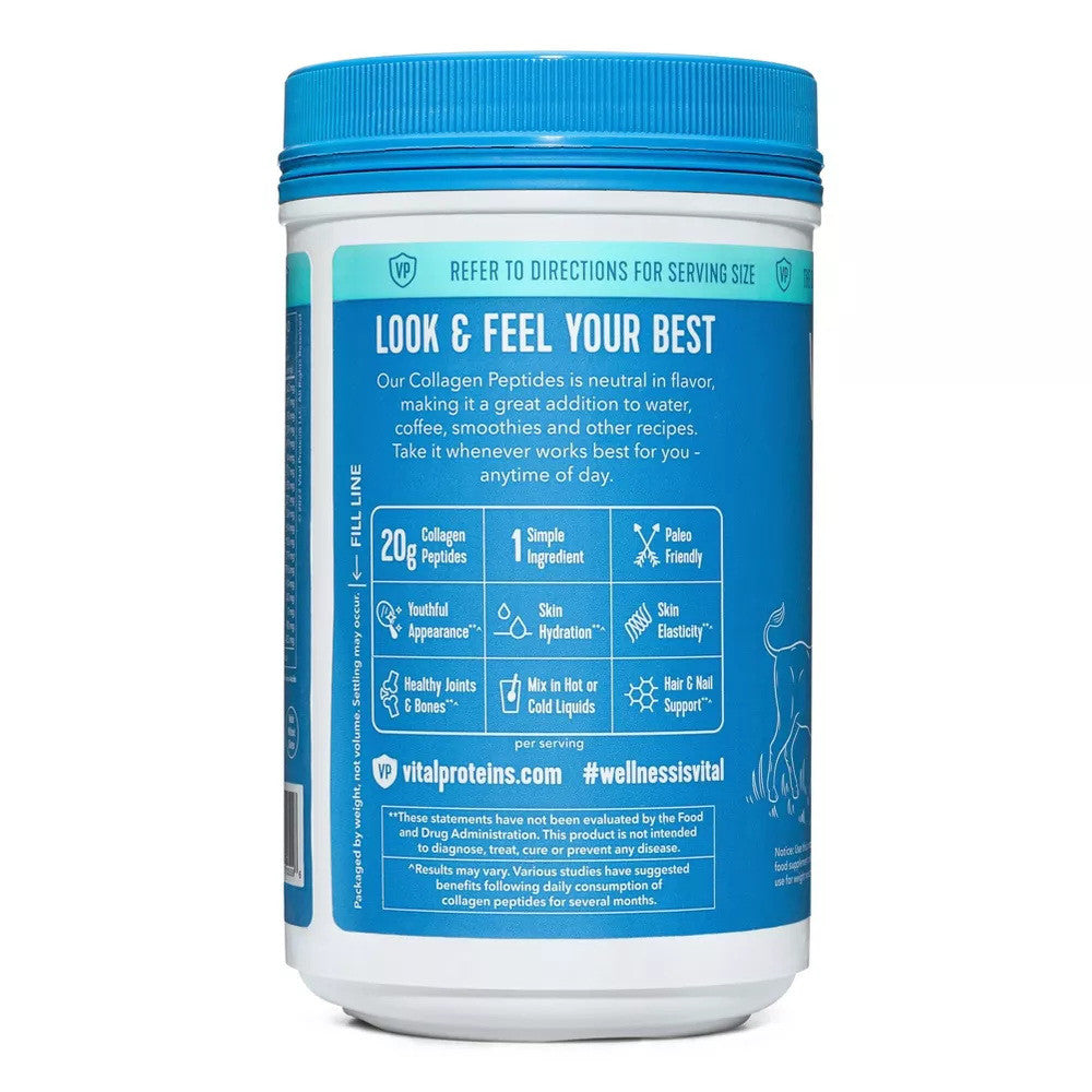 Vital Proteins Collagen Peptides Powder, Unflavored, Support Hair, Skin and Nails, 10 Oz