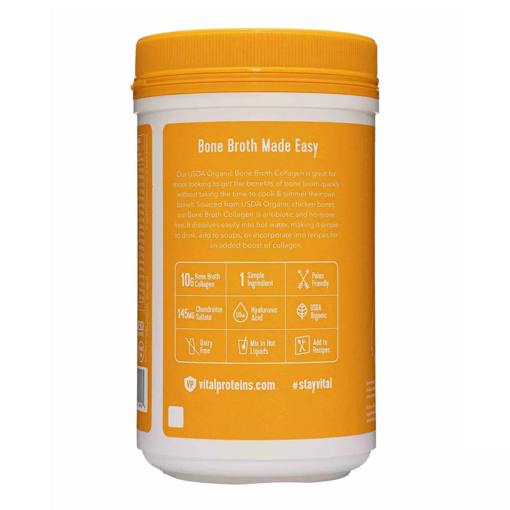 Vital Proteins Organic Bone Broth Collagen, Chicken, 10 Oz