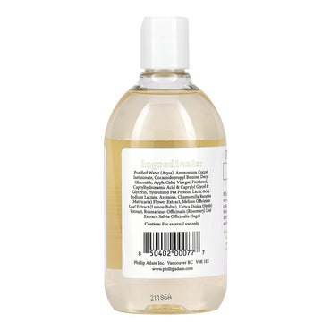 Phillip Adam Apple Cider Vinegar Shampoo for Shiny Hair, Fragrance Free, 12 Oz