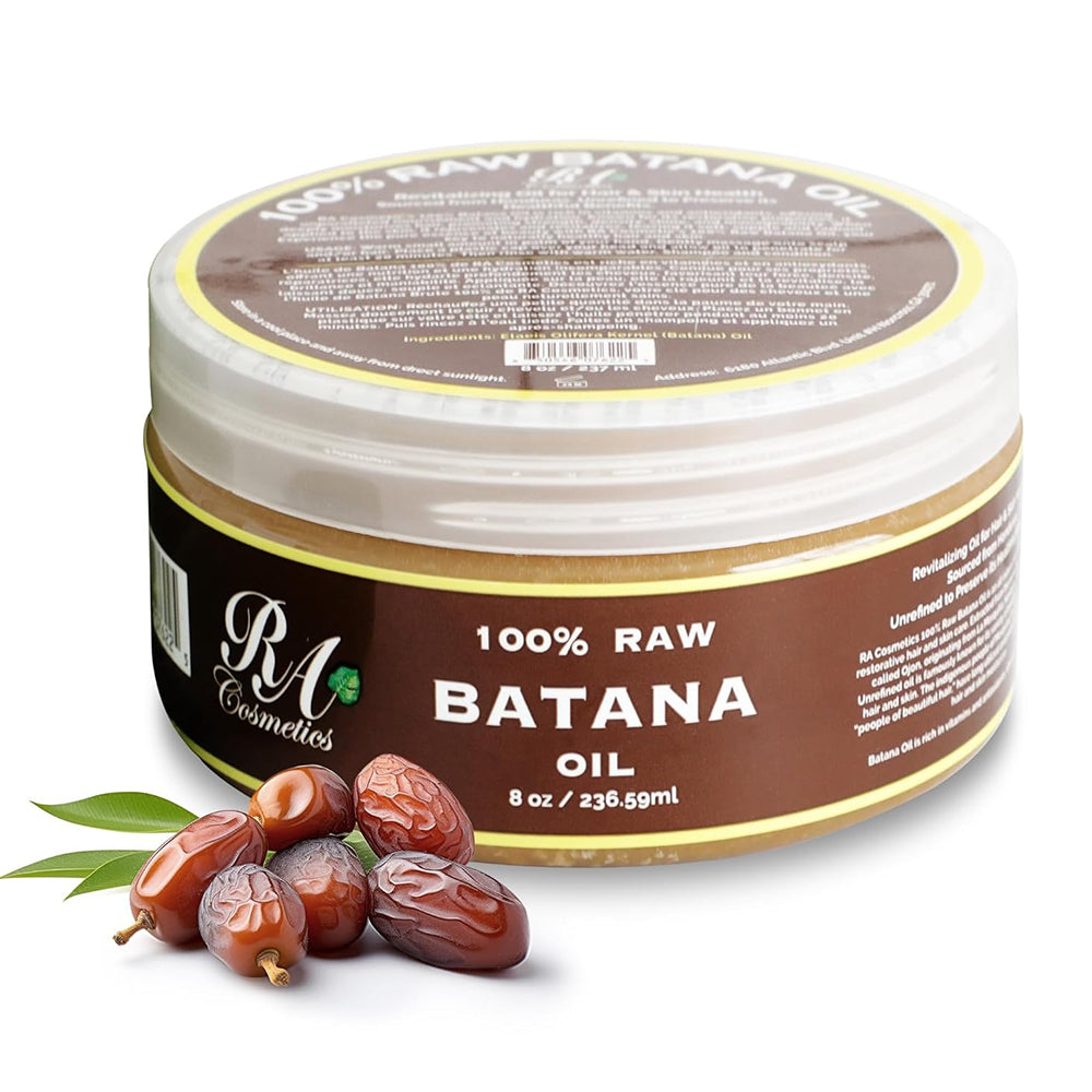 RA Cosmetics 100 Percent Raw Batana Hair Oil for Growth Repair and Strength 8Oz (236ml)